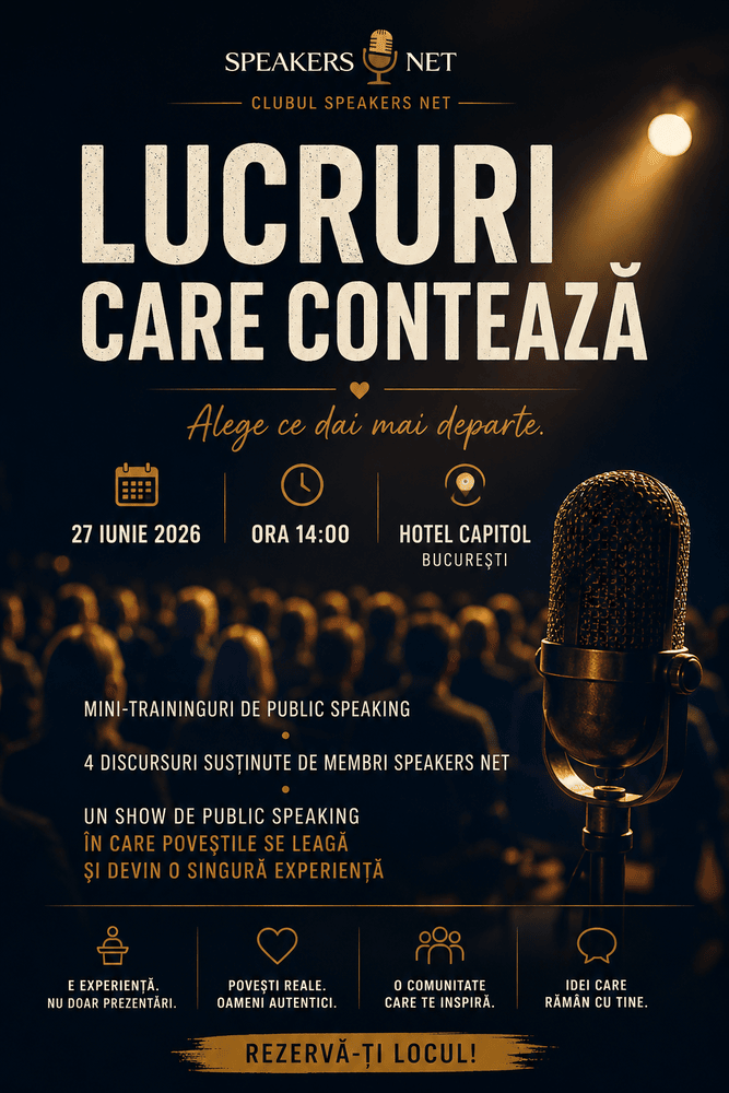 Afiș Eveniment Lucruri care contează